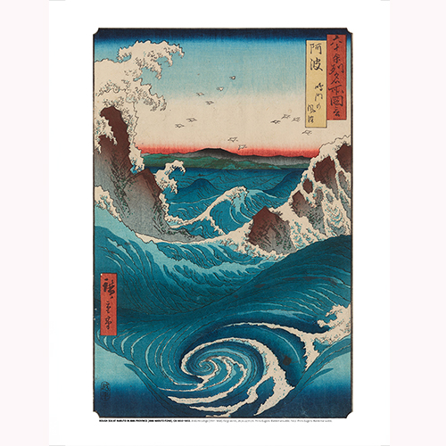 Hiroshige,Rough Sea at Naruto i gruppen Reproduktioner / Samlingen hos Stiftelsen Prins Eugens Waldemarsudde (12629)