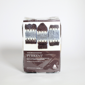 Sticka med Rackstadmuseet: Fyrkant, vantar (tre alternativa versioner)