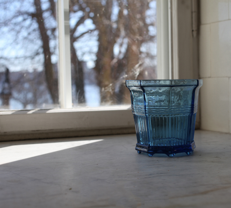 WALDEMARSUDDEKRUKAN®  nr 2 Glas, Stålblå