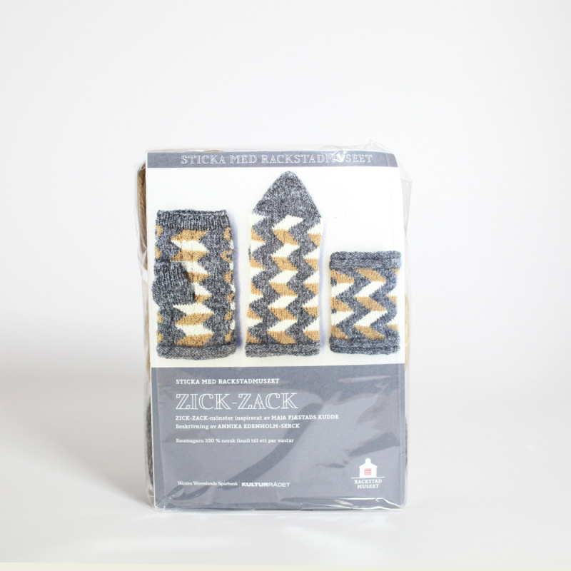 Sticka med Rackstadmuseet: Zick-Zack, vantar (tre alternativa versioner)