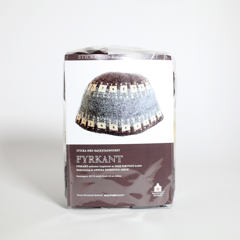 Sticka med Rackstadmuseet: Fyrkant, Mössa