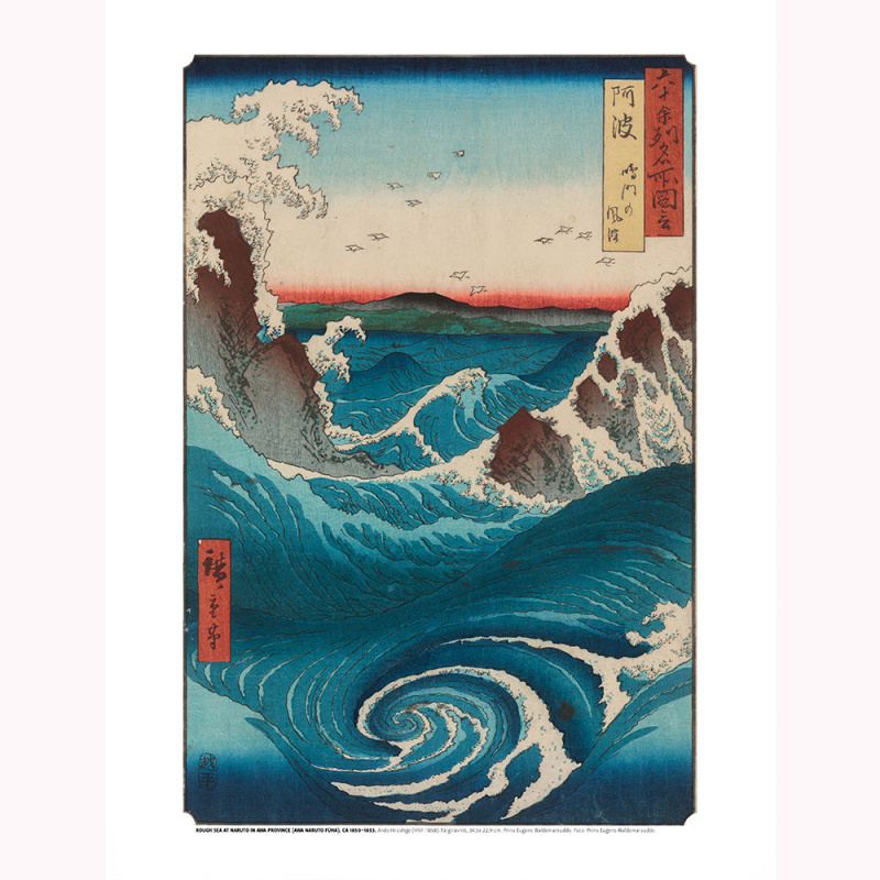 Hiroshige, Rough Sea at Naruto