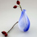 Bud vase, blue and white