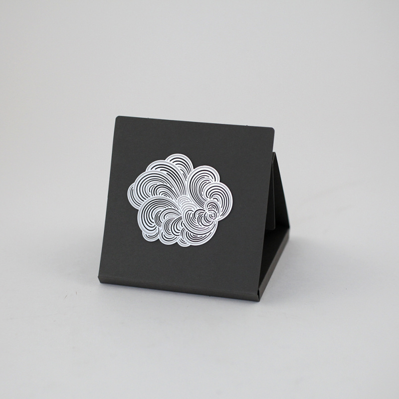 MIST brosch S, matt silver