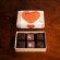 P�rlans, caramels in chocolate, Valentines edition